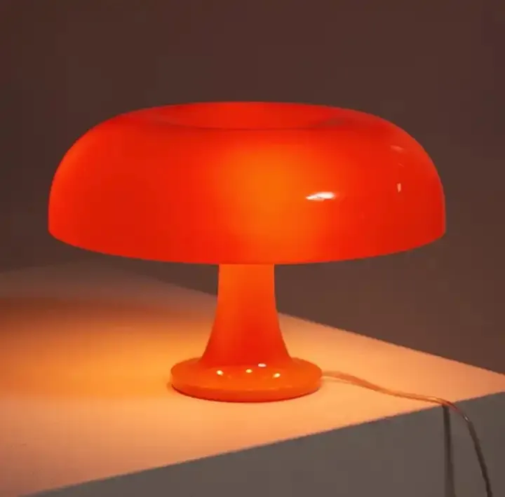 Schlafzimmer Nachttisch Coffee Store Studie Esszimmer Dekor Beleuchtung Innendekoration Schreibtisch Lichter Pilz Led Tisch lampe Orange