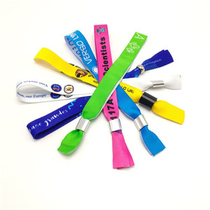 Pulseras Tejidas de Tela Elástica Impresas, Económicas, Coloridas, de Diseño Moderno, Populares, Promocionales, Ecológicas y Lavables, en Oferta - Product Image 1