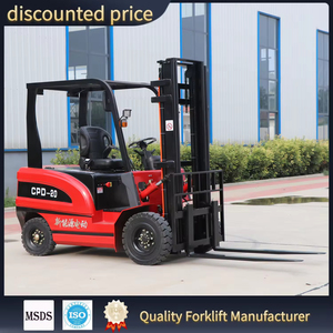 Montacargas Eléctrico de 4 Ruedas y 2 Toneladas |   Batería de Plomo-Ácido |   Neumático Sólido |   Estable y Seguro |   Precio de Fábrica |   Certificado CE - Product Image 2