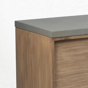 Gabinete de almacenamiento multifuncional de madera de acacia para interiores VN OEM con encimera de cemento - Product Image 5