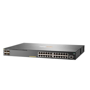 Commutateur réseau professionnel <span class=keywords><strong>JL261A</strong></span> <span class=keywords><strong>Aruba</strong></span> 2930F avec 24 ports RJ-45 auto-detecteurs 10/100/1000 PoE+ et 4 ports SFP pour PME - Product Image 1