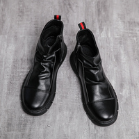 Bottes Martin à la mode exclusives transfrontalières pour hommes, sport décontracté, tige en cuir ultra-fibre, grande taille, nouvelle semelle en caoutchouc antidérapante