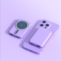 Nouvelles Tendances 2026 : Power Bank Super Mini Portable 5000 mAh, Chargeur Magnétique Sans Fil pour iPhone 17