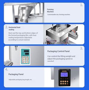 1kg 2kgs 3kgs 4kgs 5kgs Automatic Vertical <b>Machine</b> for Snack Foods <b>Popcorn</b> Potato Chips Banana Chips Packing - Product Image 5