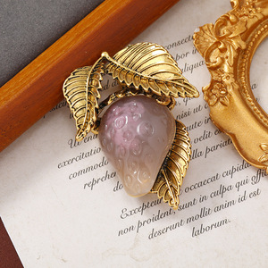Broche en résine Ment Jelly Fraise, Corniche de fruits sucrés, pour manteau femme, accessoire, cadeau - Product Image 2