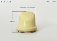 Pad Cetak Bundar Kuning YiNUOT Baru Ukuran 45mm*55mm Pilihan Bentuk/Ukuran/Kekerasan/Warna Kustom untuk Peralatan Cetak Pad