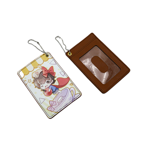 Porte-cartes de téléphone portable portable en cuir avec sangle chaîne à perles en PU, peinture UV, coloré, pour sac et classeur de cartes - Product Image 2