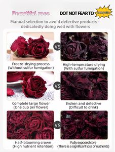 Yunnan Freeze-Food Extracto de planta Rosa Té Flor Regalo Embalaje Blooming Tea - Product Image 6