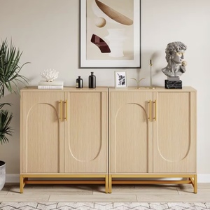 Aparador Buffet Convertible Sólido con Puertas y Almacenamiento para Sala de Estar, <span class=keywords><strong>Cocina</strong></span>, Entrada, Pasillo, Restaurante, Hotel OEM - Product Image 1