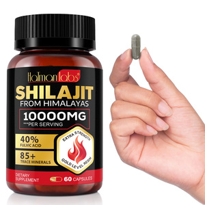 Cápsulas de Shilajit Extra Forte Hatmanlabs Suplemento Energético Atacado <span class=keywords><strong>10</strong></span>:<span class=keywords><strong>1</strong></span> Extrato de Resina de Shilajit Puro do Himalaia - Product Image 2