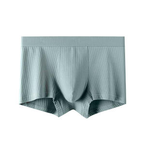 Bauli elasticizzati da <span class=keywords><strong>uomo</strong></span> personalizzati e boxer in cotone biancheria intima comoda e traspirante con Logo OEM per ordini all'ingrosso - Product Image 4