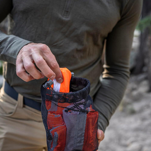 Ensemble de sacs de rangement à cordon de serrage orange, bande réfléchissante, en nylon, réutilisables, pour le camping en plein air, le linge, les voyages, sacs organisateurs - Product Image 6