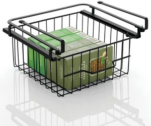 Dây Kim Loại Nhà Bếp Phòng Đựng Thức Ăn Tủ Nhỏ Gọn Treo Kéo Ra Ngăn Kéo Giỏ Trượt Dưới Kệ Lưu Trữ Tổ Chức - Product Image 5