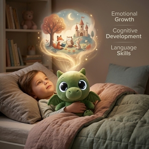 Fournisseur B2B Cuteyeah AI Dragon Peluche Vert, Jouet Interactif Intelligent pour l'Apprentissage Multiculturel et l'Éveil Éducatif - Product Image 2