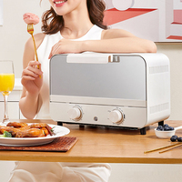 Four électrique de 10l pour la cuisson de petits gâteaux, four multifonctionnel de bureau, Machine à Pizza et à pain, grille-pain 220V