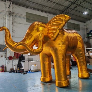 Modelo de Elefante Inflable Gigante de Tamaño Real para Publicidad Exterior, Elefante Inflable Grande para Decoración - Product Image 3