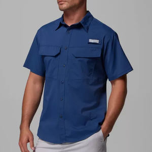 เสื้อเชิ้ตตกปลาแขนยาวแบบกระดุมติด  ลายปลาทูน่า  พร้อมโลโก้ปลาแบบซับลิเมชั่น  รุ่นครอป  ผ้าคอตตอน  ป้องกันแสงแดด SPF - Product Image 3