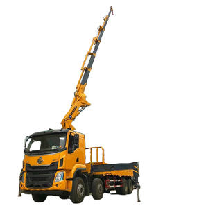 HAOY 20T grue montée sur camion à flèche pliante à articulation hydraulique électrique Dongfeng HOWO 7 sections à vendre - Product Image 5