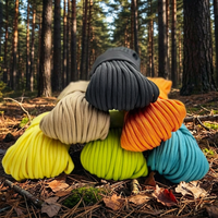 Cordon en nylon paracorde de type III, 550 lb, 4 mm, couleurs unies/multi-réfléchissantes (plus de 25 couleurs), triple structure, toutes saisons