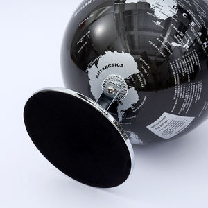 Soporte de acero inoxidable modelo World <span class=keywords><strong>Globe</strong></span> de 8 pulgadas con producto de metal tallado grabado - Product Image 5