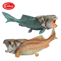 Vente en gros de jouets de dinosaures Dunkleosteus de 21 cm, modèle d'animal préhistorique peint à la main haute fidélité, collection de musée, cadeaux en PVC