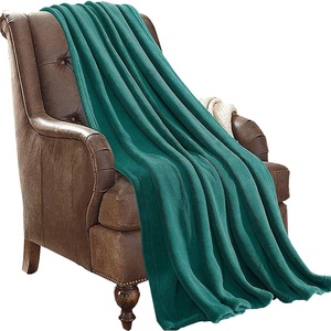 Soft Lightweight <strong>king</strong> <strong>Size</strong> Rolled Flannel Fleece Bed <strong>Throw</strong> Blanket - Product Image 2