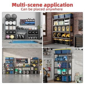 Scaffalatura in Acciaio Senza Bulloni a 5 Ripiani per Carichi Pesanti con Piani Regolabili in Altezza per Garage Casa <span class=keywords><strong>Ufficio</strong></span> Magazzino Negozi - Product Image 4