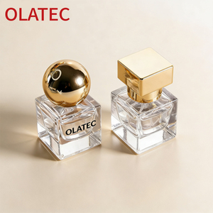 Flacon de parfum carré <span class=keywords><strong>en</strong></span> <span class=keywords><strong>verre</strong></span> personnalisé professionnel de 15 ml avec bouchon et col à sertir, format voyage, pour cosmétiques et parfums. - Product Image 1