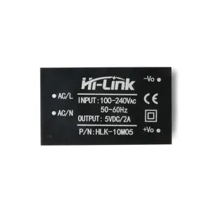 Hi-Link ตัวแปลงบั๊ก220V ถึง5V 12V 10W AC-DC กะทัดรัดโมดูลแหล่งจ่ายไฟแบบแยก HLK-10M05 HLK-10M12