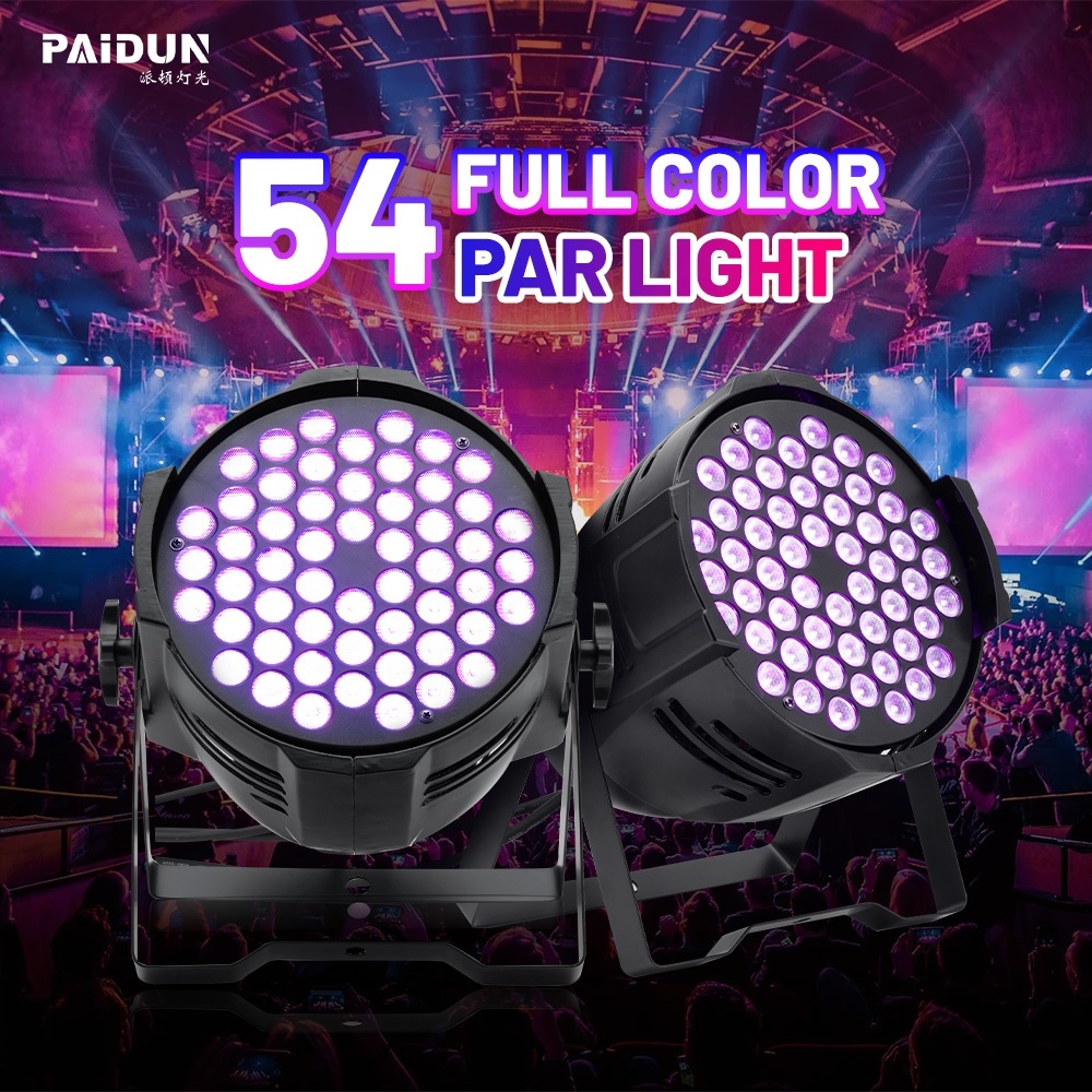 IP33RGBW LED Par Can 54x3W DMX512 Stage Wash Light Outdoor DJ Disco Architectural Uplighting