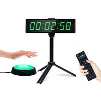 Minuteur de sport numérique portable YIZHI avec bouton-poussoir et télécommande, affichage chronomètre pour usage multi-scénarios
