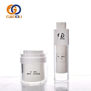 Boîtes transparentes rechargeables pour cosmétiques, format voyage, gels et lotions, pots à pompe sans air - Product Image 2