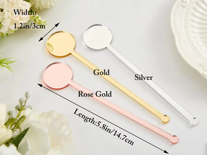 Agitateurs à boisson ronds en plastique écologiques personnalisés, bâtonnets à cocktail sur mesure pour mariage, bar, fête - Product Image 4
