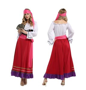 Vente en gros de costumes de <span class=keywords><strong>princesse</strong></span> indienne de haute qualité pour Halloween Costumes de cosplay féminins adultes - Product Image 4
