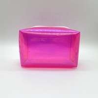 Pochette cosmétique en TPU de couleur personnalisée, transparente, imperméable, pochette de maquillage en TPU