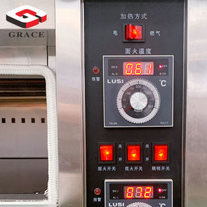 वाणिज्यिक बड़े रोटी पाक बिजली और गैस 2 में 1 ओवन 3 डेक 9 ट्रे बिजली ओवन - Product Image 3