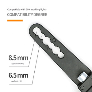 Skyearth Aluminum <b>LED</b> <b>Light</b> Mounting Bracket 1.5 1.75 2 Inch Roll <b>Bar</b> Clamp Universal Black Bracket for Jeep Truck Offroad - Product Image 3