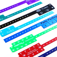 Boletos de Bar Boletos de admisión Pulsera de entretenimiento desechable Pulsera de conferencia Código QR Pulsera Logo Banda impermeable
