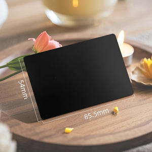 Настраиваемая печатаемая <span class=keywords><strong>NFC</strong></span>-карта черного цвета Ntag213/Ntag215/Ntag216, перезаписываемая матовая черная пустая смарт-карта <span class=keywords><strong>RFID</strong></span> для использования в отелях - Product Image 2