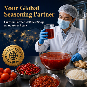 Base de soupe aigre rouge Kaili |   Base de soupe acide du Guangdong pour fondue chinoise, dilution 1:8, conditionnement en sachet/sac/bidon, vente en gros, OEM - Product Image 6