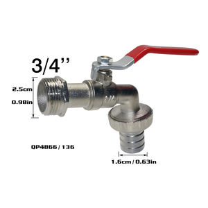 Gartenbewässerungs-Wasserhahn 1/2 3/4 Einloch-Wasserhahn aus Zinklegierung Standard Mitteldruck Manueller Zink-Wasserhahn für den Garten - Product Image 4