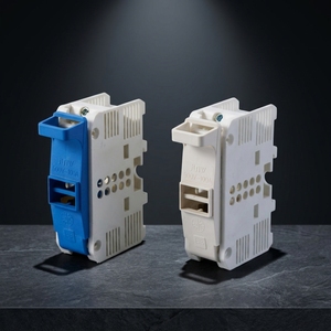 Porte-fusible JUNW 30-125A à montage sur rail DIN, matériau PA, IP2X, capacité de coupure 10kA, bonne qualité et prix - Product Image 1