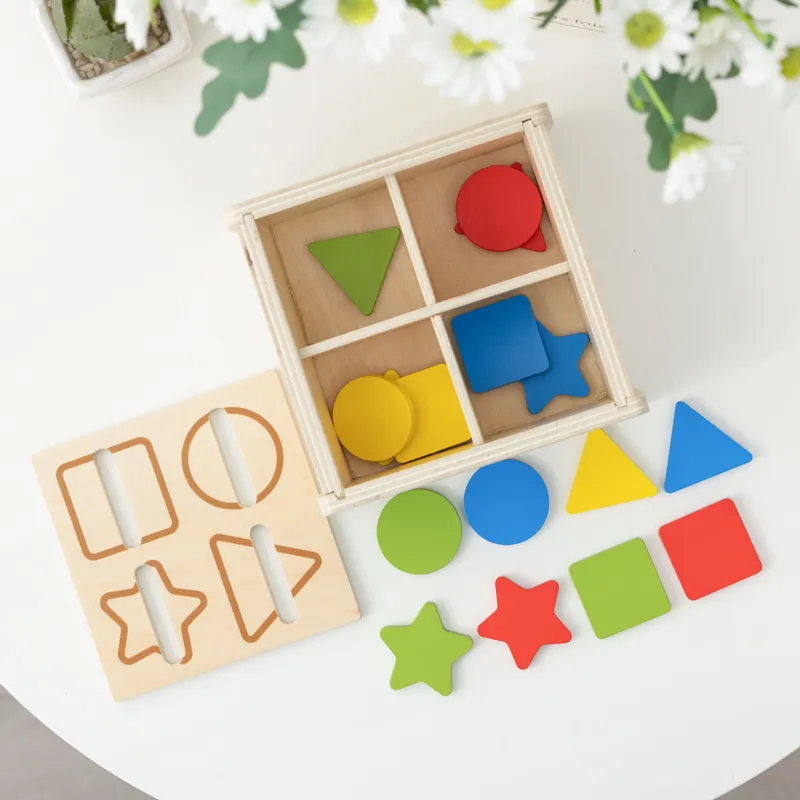 My First sensoriel Montessori abonnement jouet écharpe en soie éducatif nouveau-né jouets en bois bébé boîte à mouchoirs pour Kits de jeu Montesori