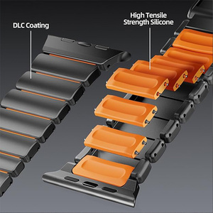 Correa de Titanio de 22 mm para <span class=keywords><strong>Huawei</strong></span> Watch <span class=keywords><strong>GT</strong></span> 6 <span class=keywords><strong>Pro</strong></span>, Brazalete de Metal y Silicona para Reloj Inteligente Garmin - Product Image 2