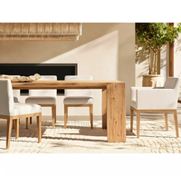 Table à manger rectangulaire extensible en chêne massif de style farmhouse RH OEM pour 8 personnes, idéale pour les restaurants, les hôtels, les villas, les bureaux