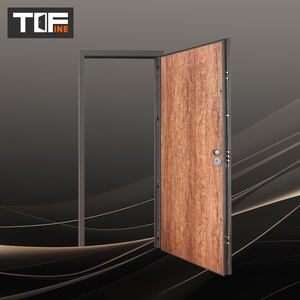 Blanc antivol italie chinois occidental Double feuille forme Led blindé acier sécurité verre métal <span class=keywords><strong>porte</strong></span> d'entrée pour <span class=keywords><strong>appartement</strong></span> - Product Image 3