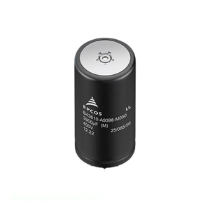 Condensador de canal del fabricante 3.3 mF B43610B9338M050 de orificio pasante, de aluminio, 3.3MF, 20%, 400V, SNAP TH - Product Image 1