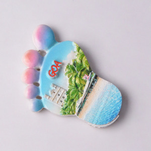 Imán de Resina 3D con Forma de Pie de Goa, India, para Refrigerador, Recuerdo Turístico de Alta Calidad, Venta al Por Mayor - Product Image 6