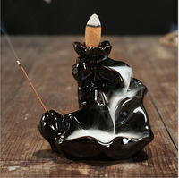 Approvisionnement Direct Usine Cascade pour Brûleur d'Encens Lotus à Refoulement Bakhoor Diffuseur d'Aromathérapie pour Décoration d'Intérieur et Cadeau