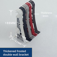 Supports de tringle à rideaux doubles modernes en métal avec design forgé pour installation de tringle à rideaux